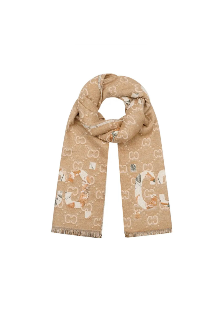 Wintersjaal met c-print