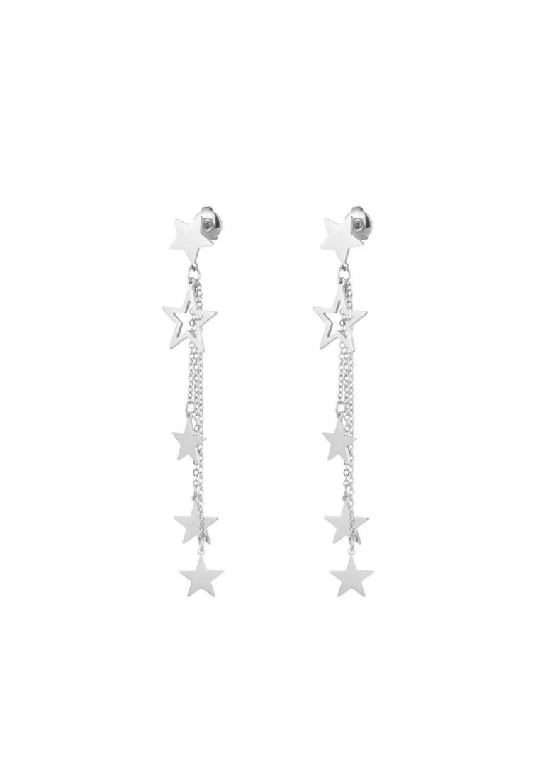 Oorbellen sterren & ketting