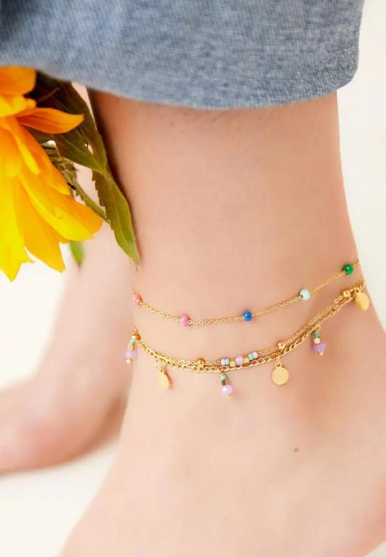 Dubbel gelaagd enkelbandje