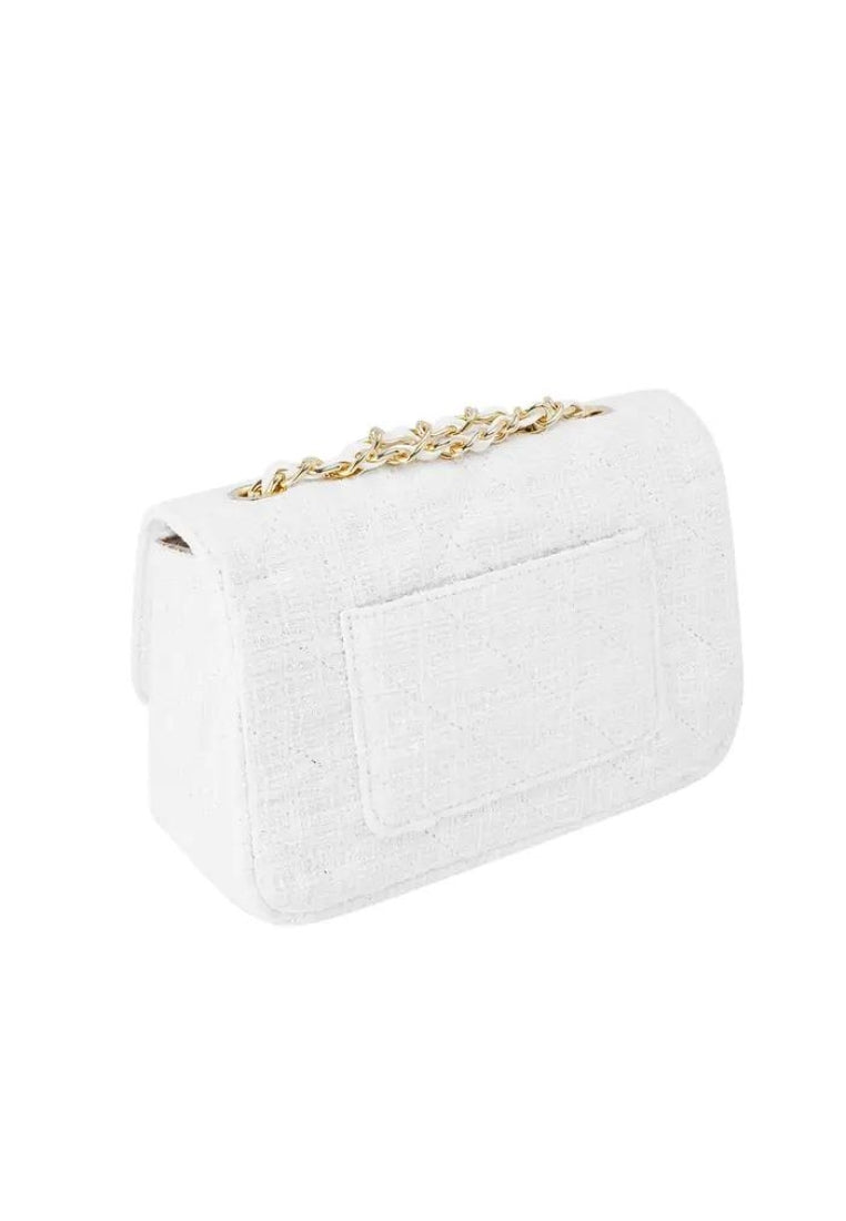 Tas met stiksels en gouden detail