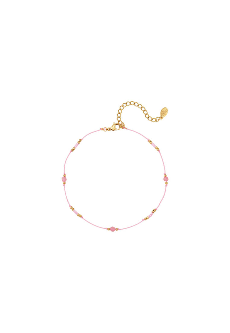 Enkelband koord kleuren & kralen