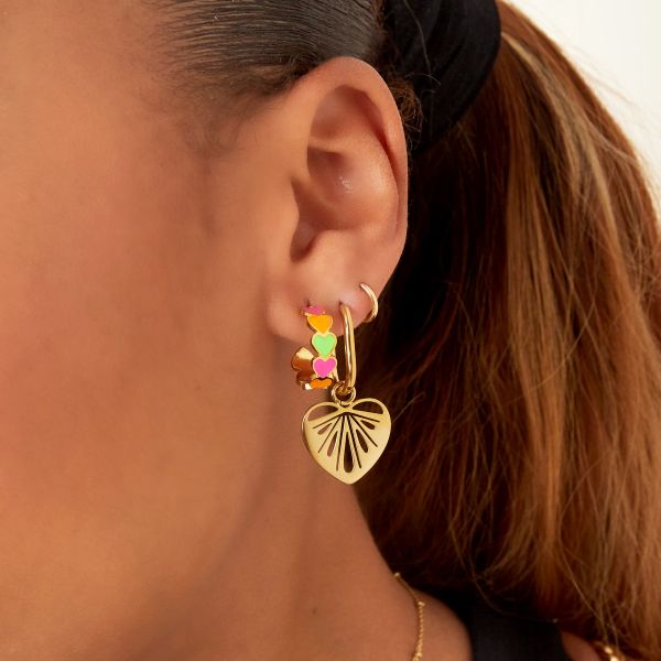 Oorbellen Cut out hearts