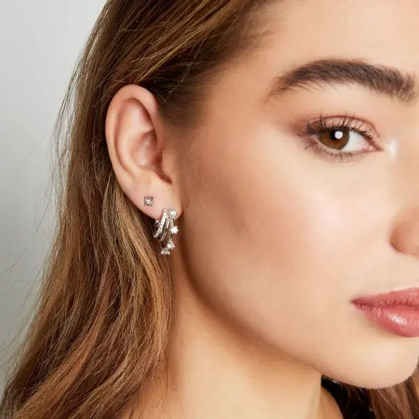 Oorstekers ster met strass