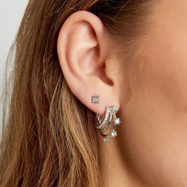 Oorstekers ster met strass