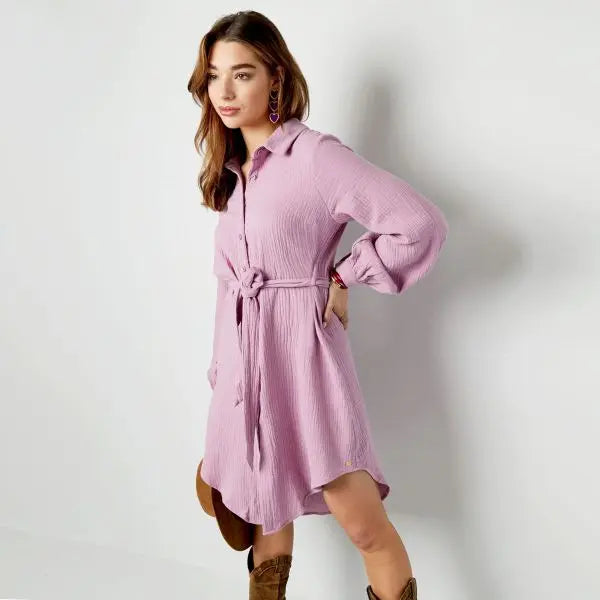 Basic jurk met knopen