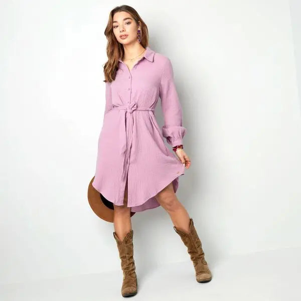 Basic jurk met knopen