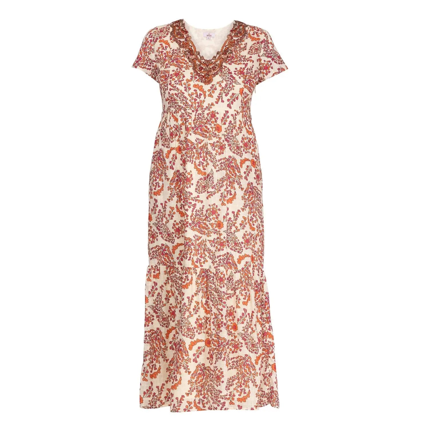 NIZA-Lange jurk met steekzakken