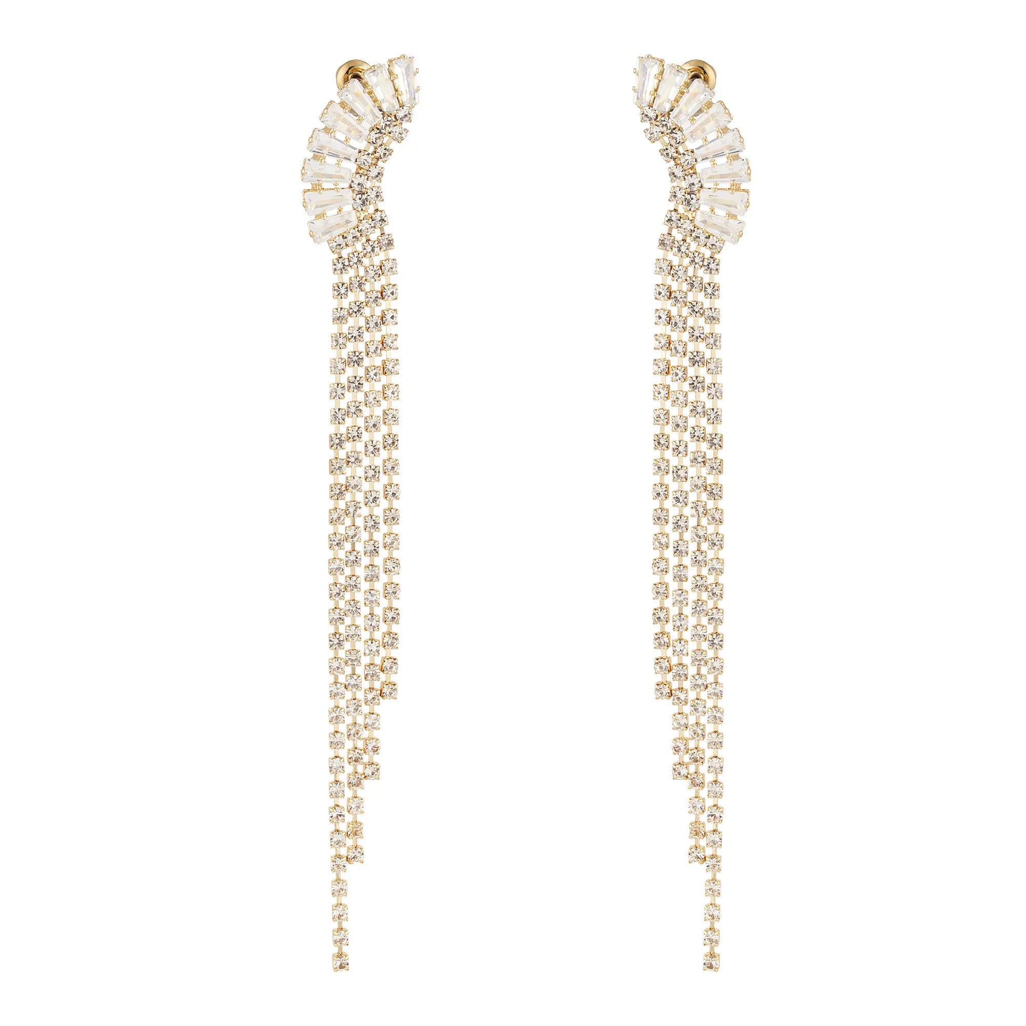 Strass oorbellen sierlijk detail - Holiday Essentials