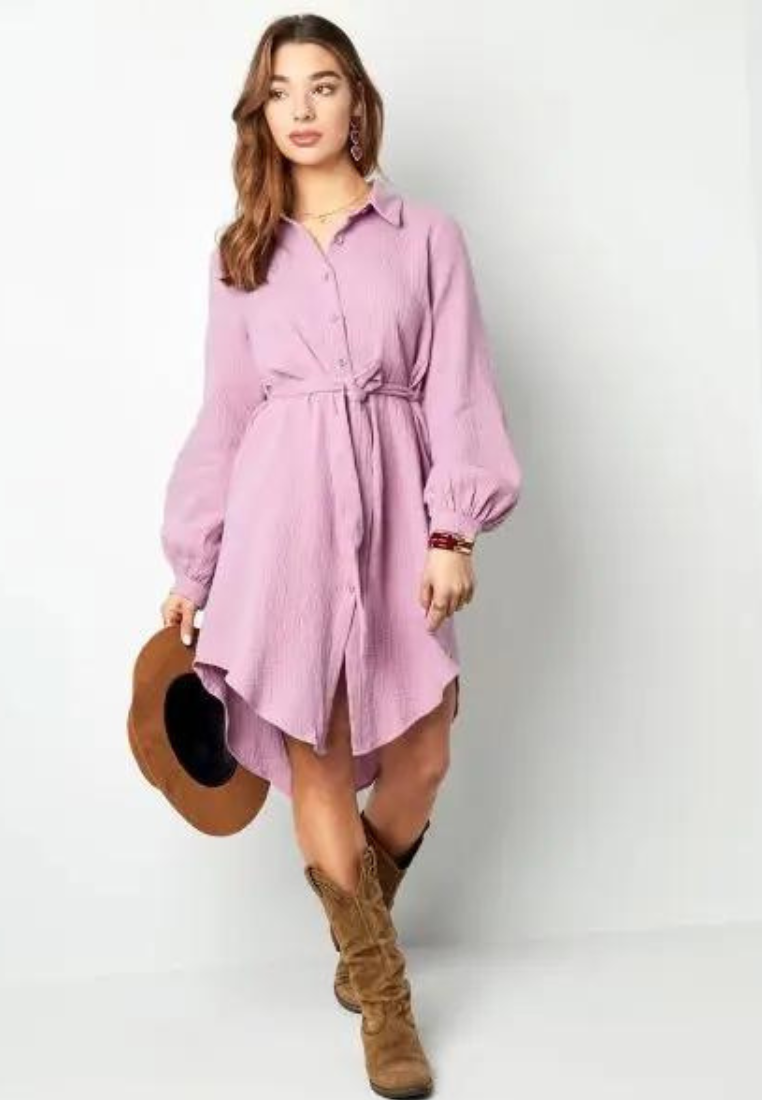 Basic jurk met knopen