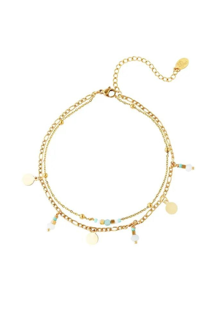 Dubbel gelaagd enkelbandje