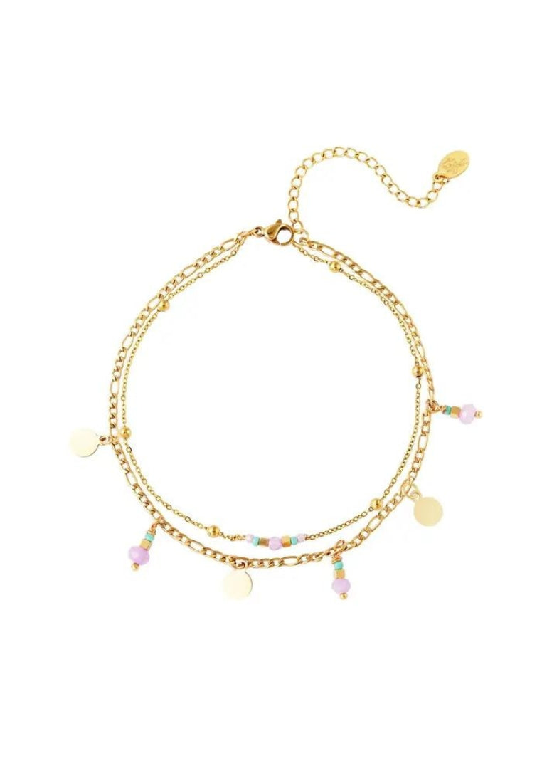 Dubbel gelaagd enkelbandje