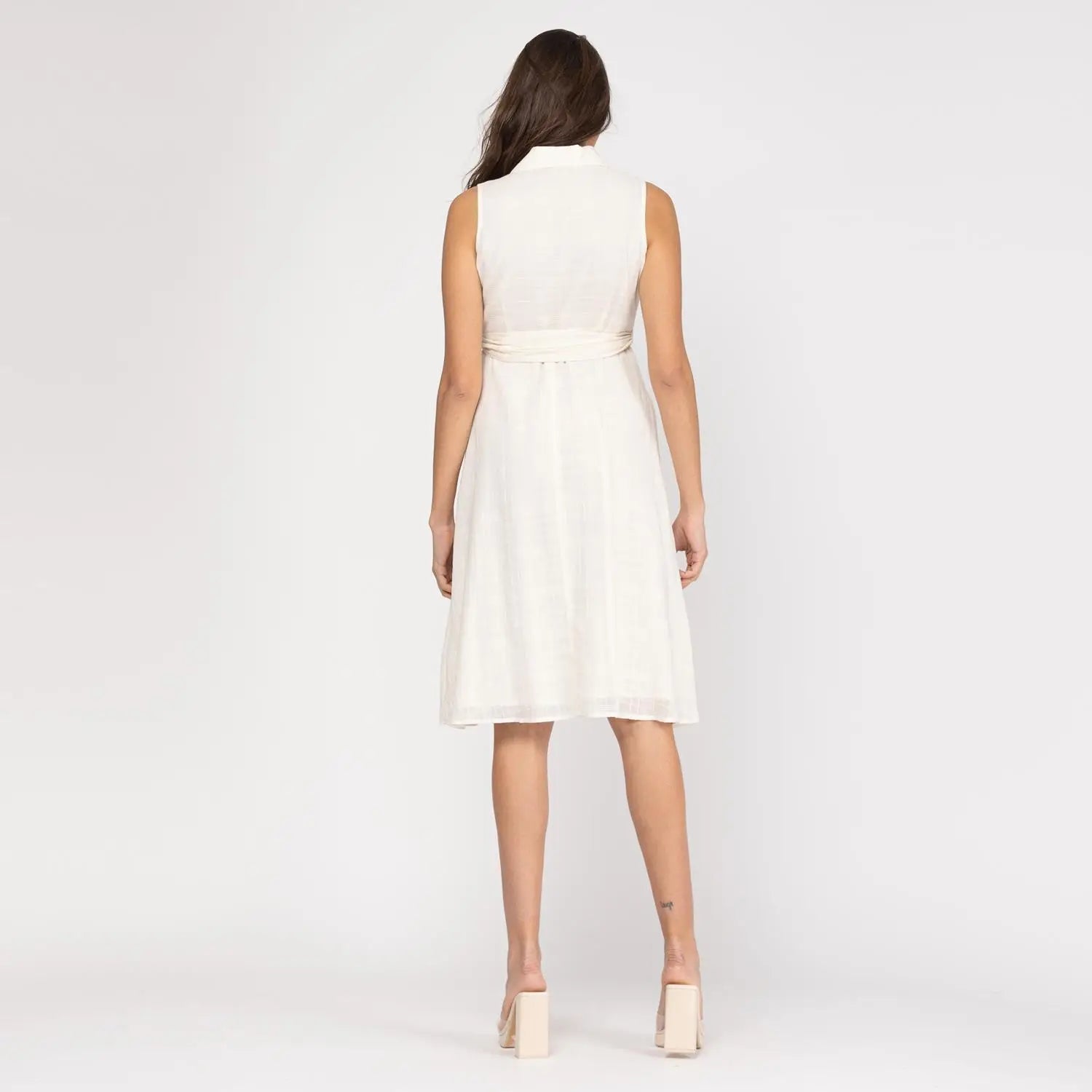 NIZA - Midi-jurk mouwloos