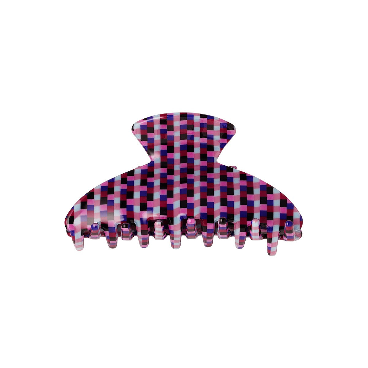 Haarclip geruit kleuren groot