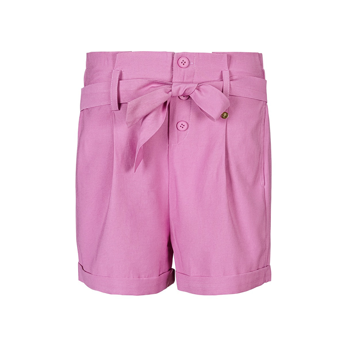 Paperbag short met hoge taille