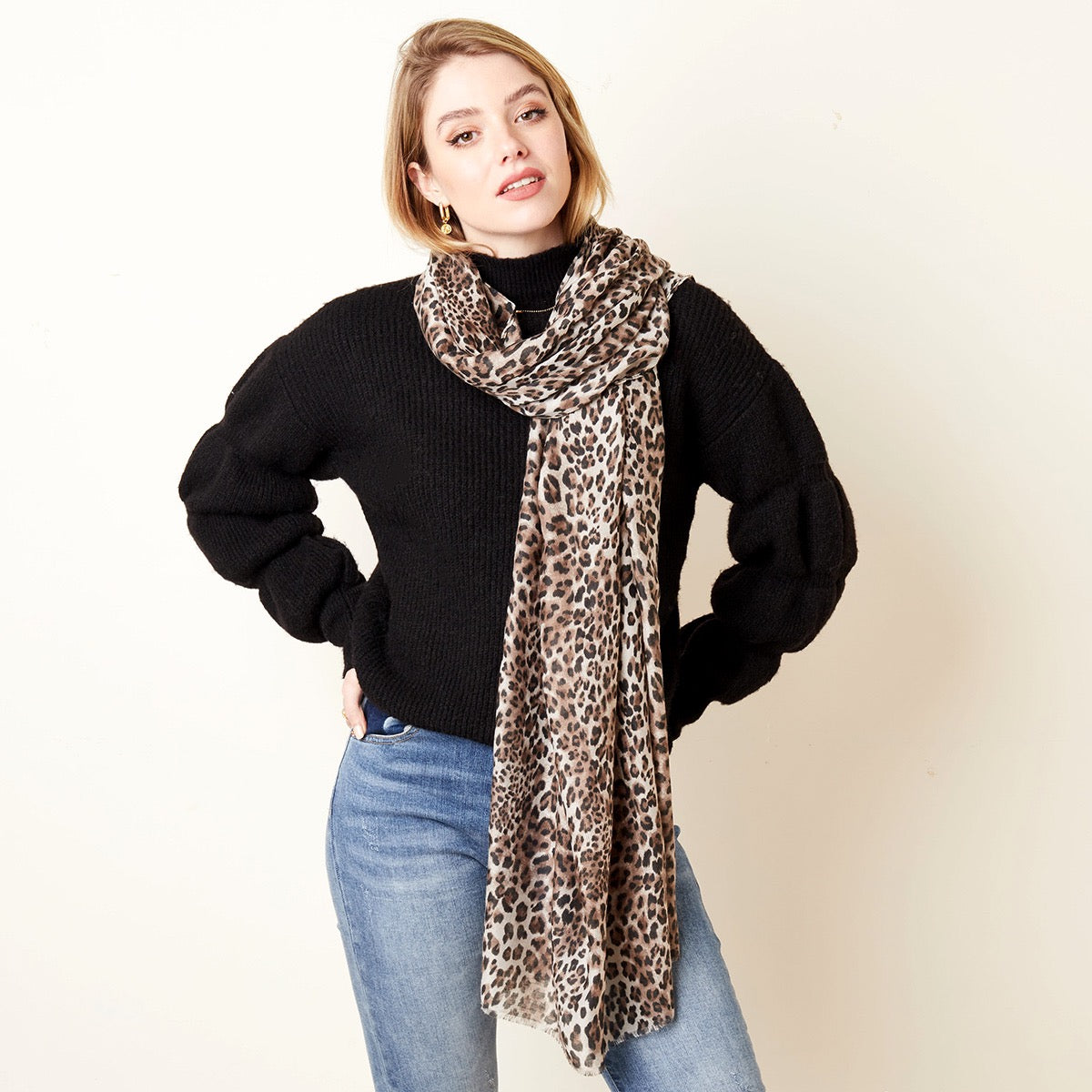 Dunne sjaal luipaard