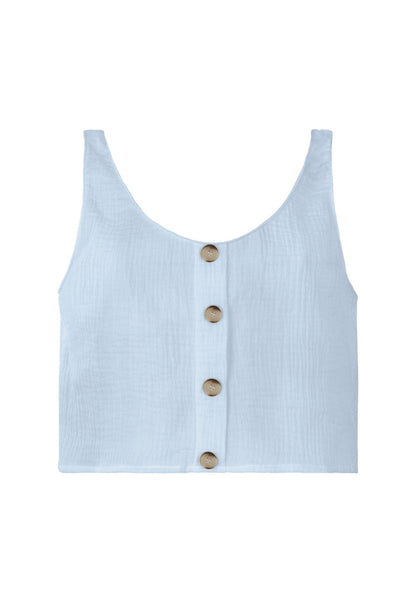 Crop top met knopen