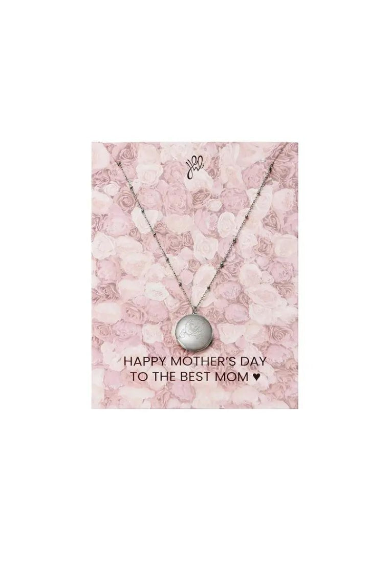 Medaillon Roos ketting mama