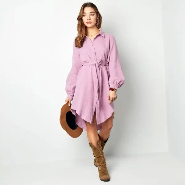 Basic jurk met knopen