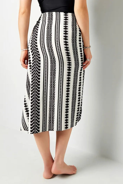 Skirt black/white