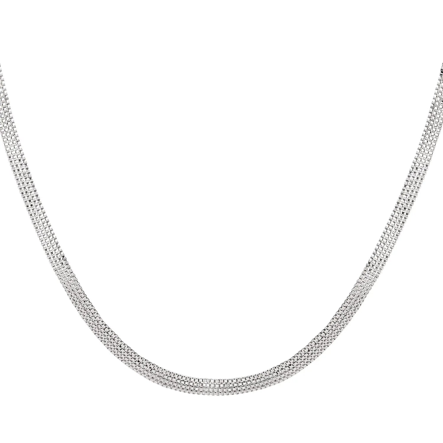 Platte stainless steel ketting
