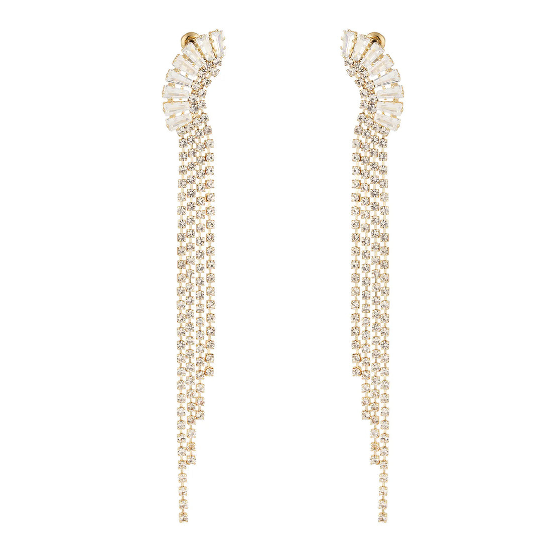 Strass oorbellen sierlijk detail - Holiday Essentials