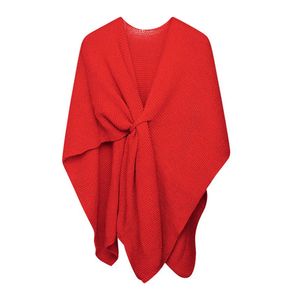 Scarf knitted with loop