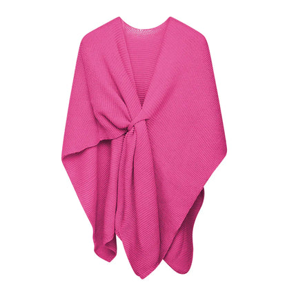 Scarf knitted with loop