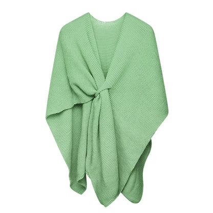Scarf knitted with loop