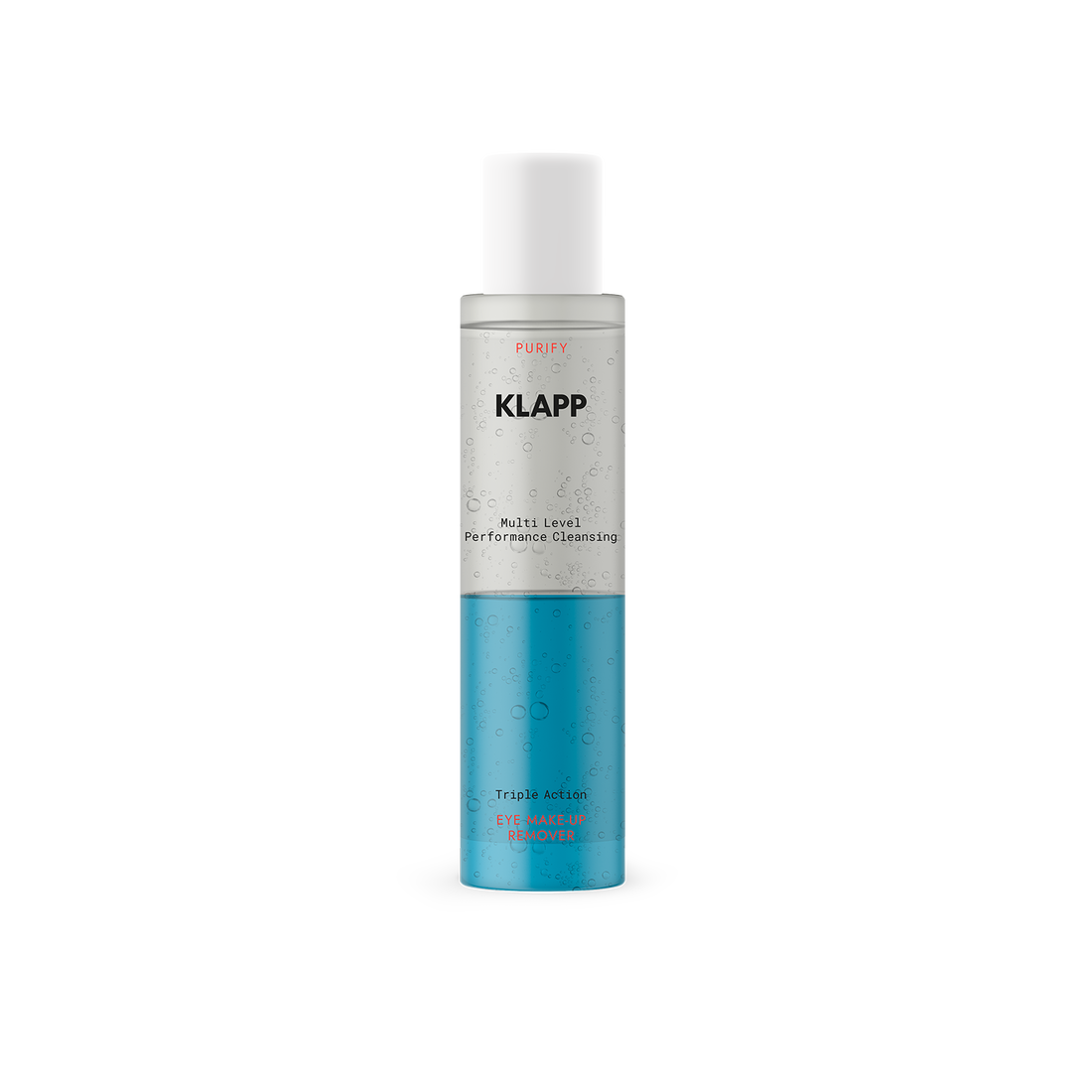 Klapp - Oogmake-up remover met drievoudige werking