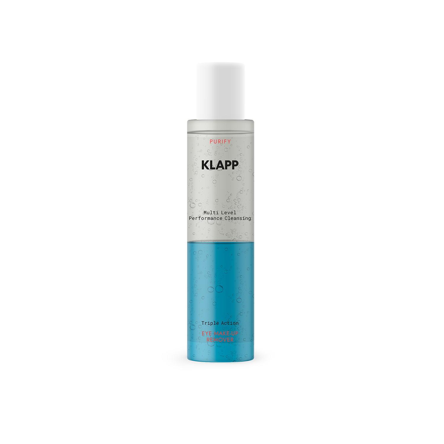 Klapp - Oogmake-up remover met drievoudige werking