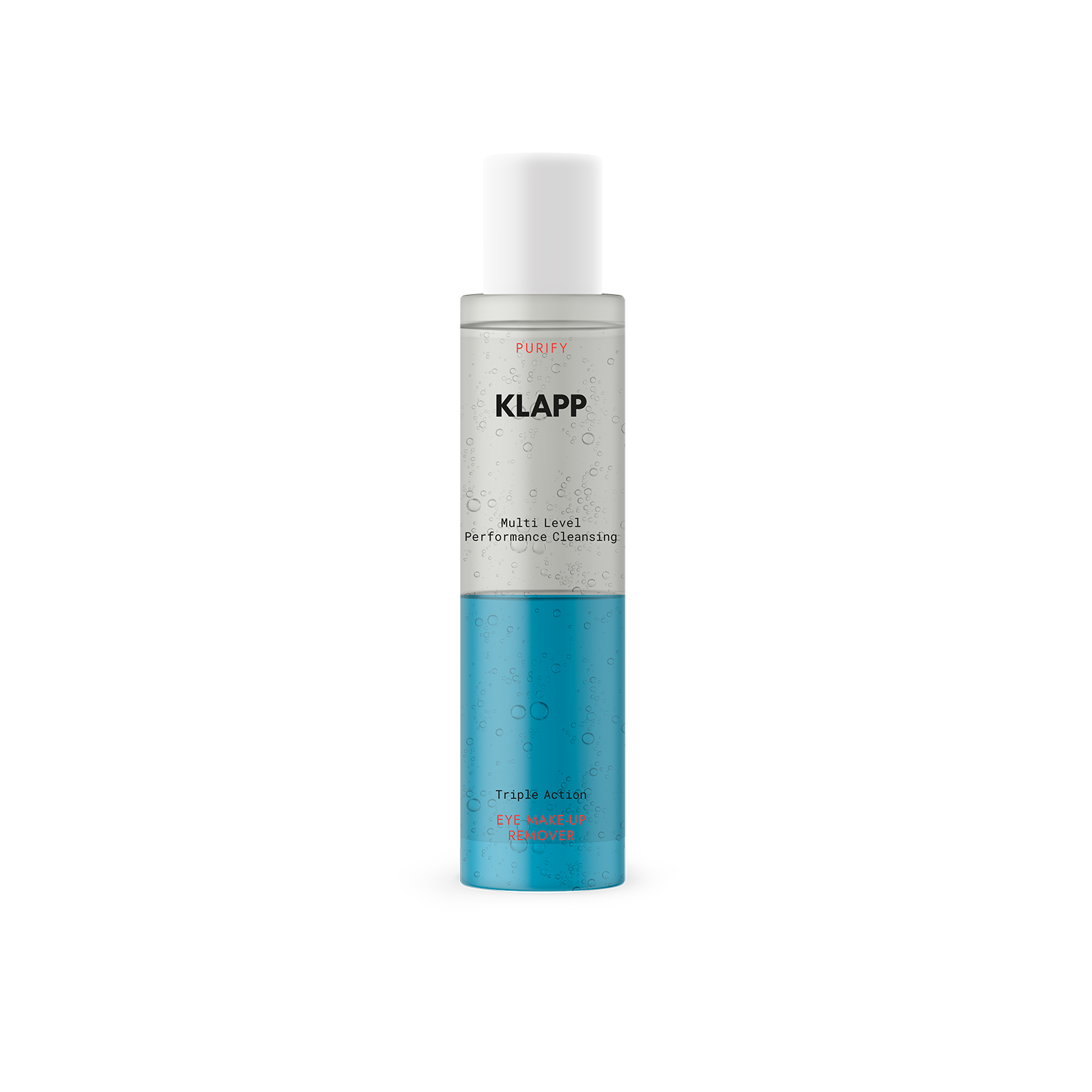 Klapp - Oogmake-up remover met drievoudige werking