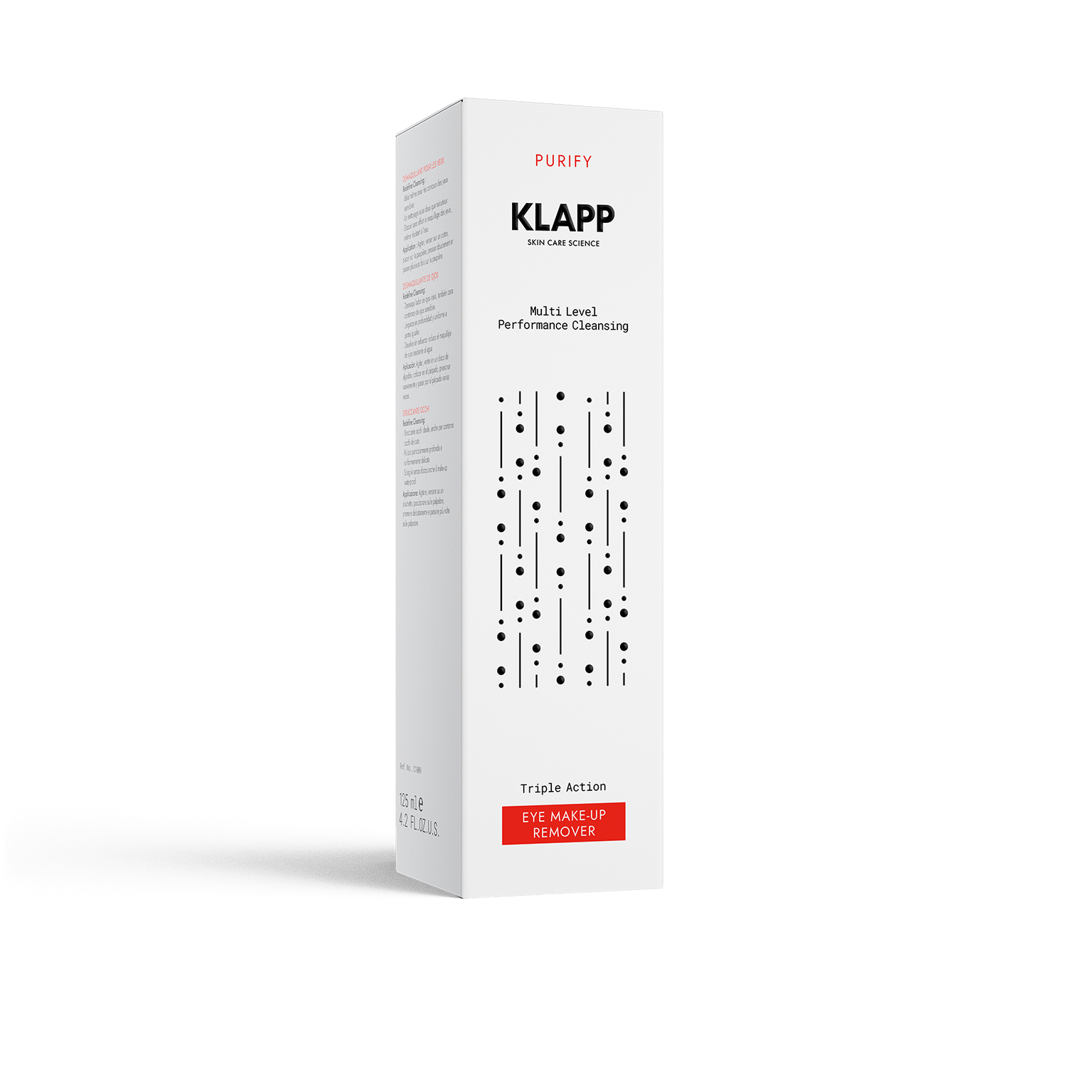 Klapp - Oogmake-up remover met drievoudige werking