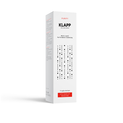 Klapp - Oogmake-up remover met drievoudige werking