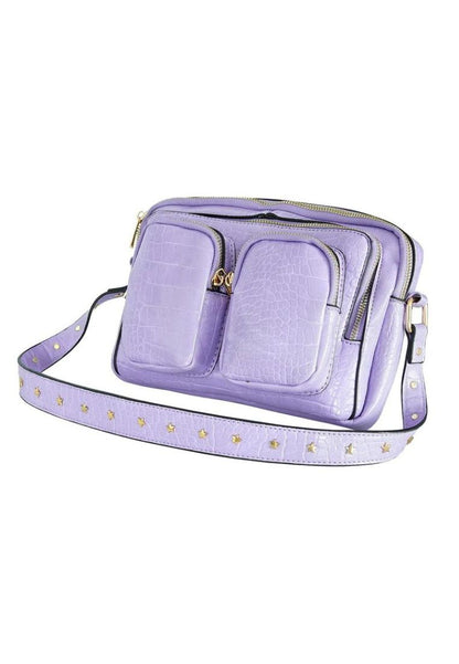 Lederen crossbody bag Lila