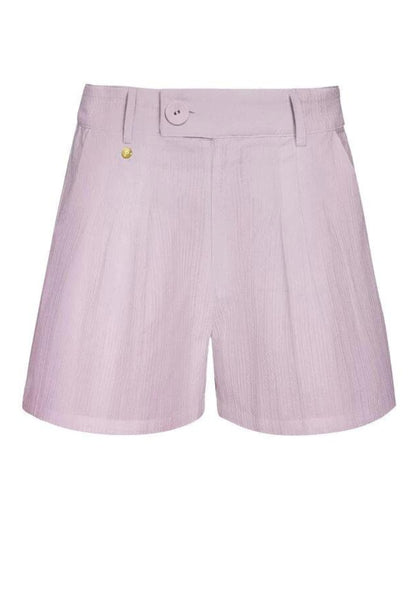 Korte broek knoop detail