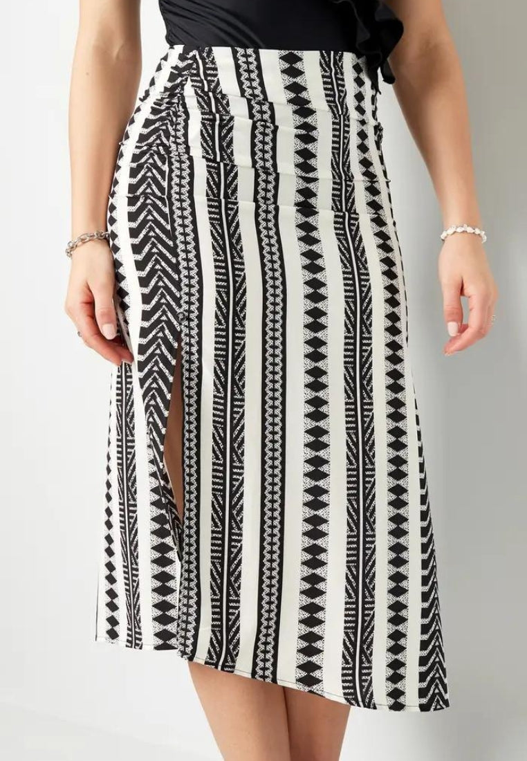 Skirt black/white
