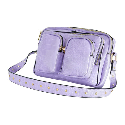 Lederen crossbody bag Lila