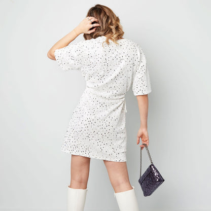 Jurk pailletten cut out
