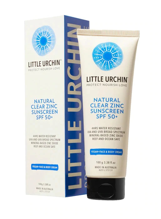 LITTLE URCHIN - Natural Clear Zinc Sunscreen SPF 50+