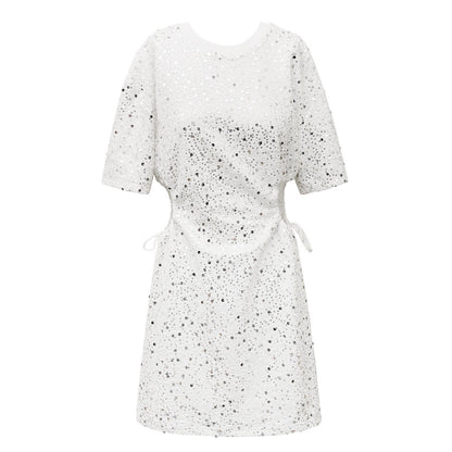 Jurk pailletten cut out